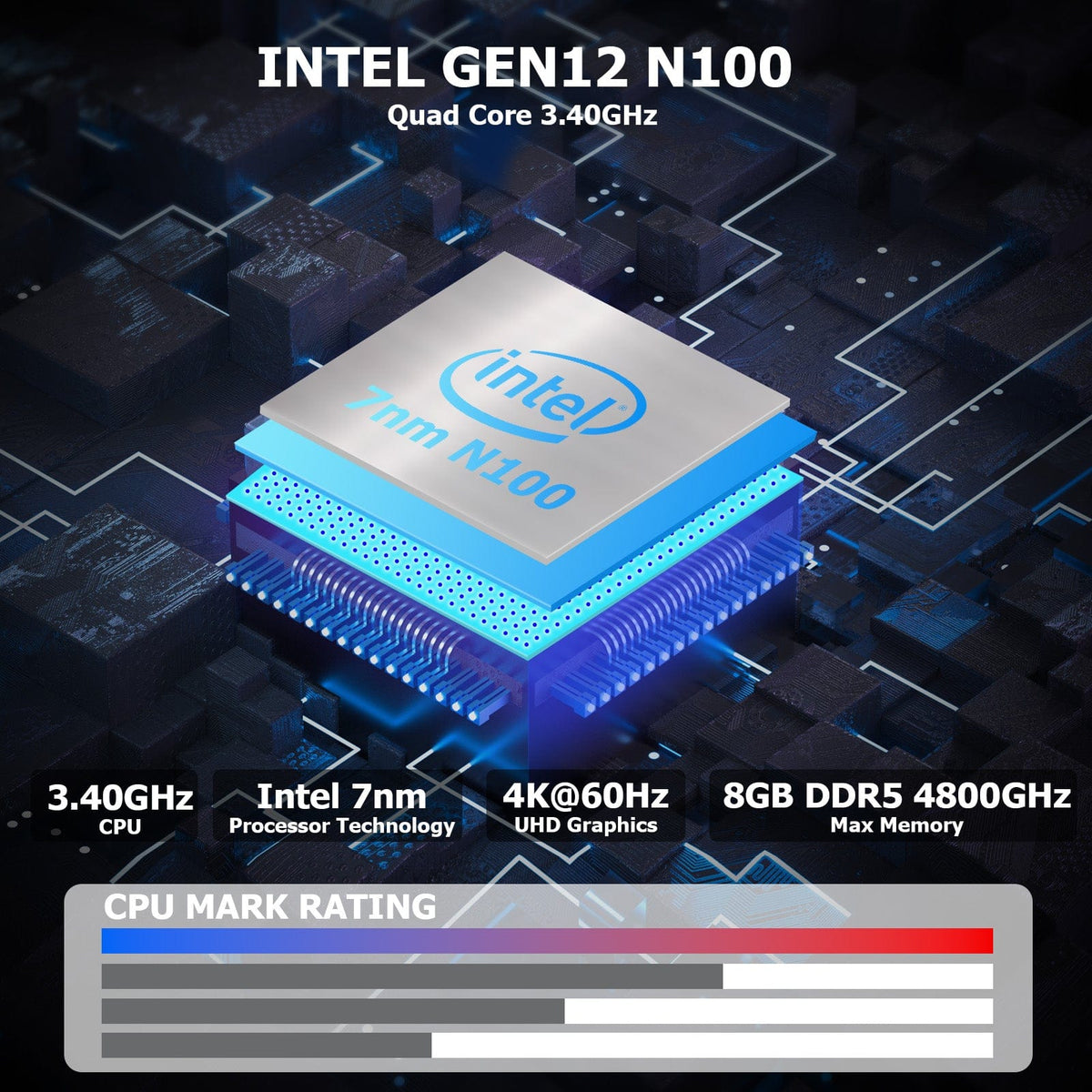 AWOW mini PC AWOW Mini PC AK10 - Intel N100