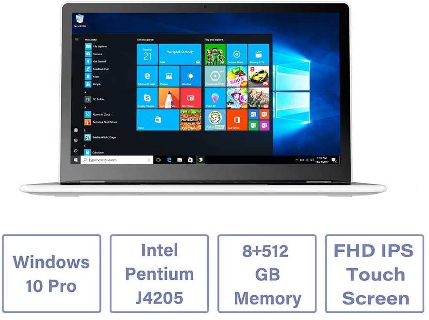 AWOW Windows Tablet, 10.1 inch Tablet Windows 10 Home Intel Celeron N4120,  2-in-1 Laptops